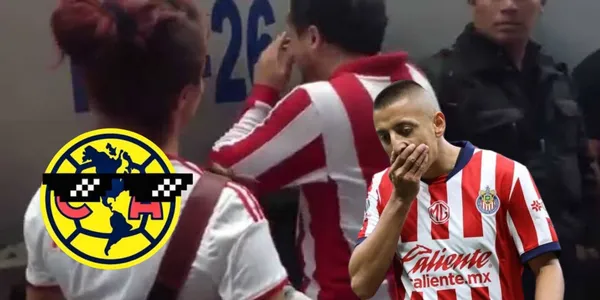 Aficionado de Chivas y Piojo con escudo de América/FOTO: Mediotiempo