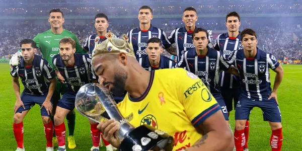 Aguirre con la Copa y jugadores de Rayados/FOTO: Rayados