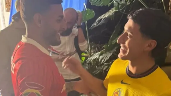 Alexis Vega de Toluca y Alejandro Zendejas de América - Foto: Captura de pantalla