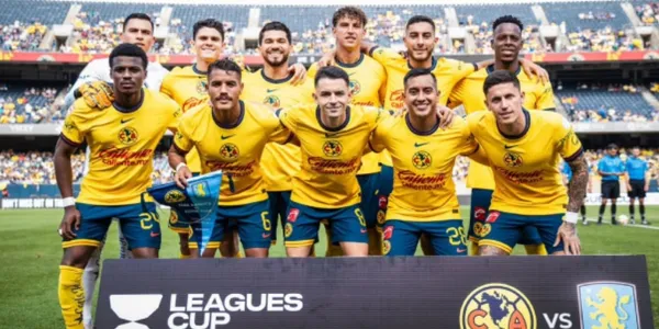 Alineación del América ante Aston Villa (foto: Club América)