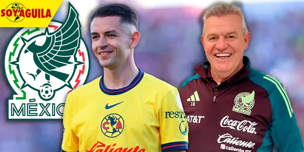 Álvaro Fidalgo en el América y Javier Aguirre (Fuente: MEXSPORT)