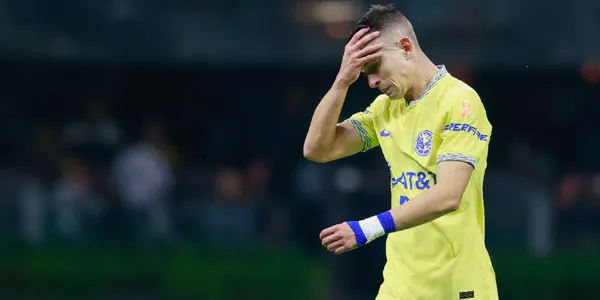 Álvaro Fidalgo triste por la derrota de América / Foto: MEXSPORT