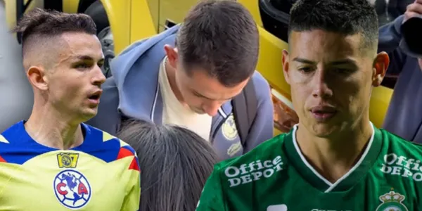 Álvaro Fidalgo y James Rodríguez (Fuente: MEXSPORT)