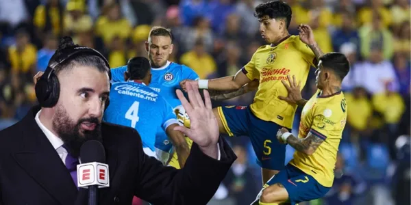 Älvaro Morales en el américa vs Cruz Azul/FOTO: Marca