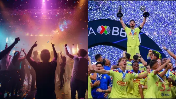 América bicampeón festejo