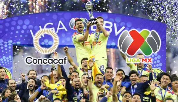 América campeón con logo de Concacaf y Liga MX