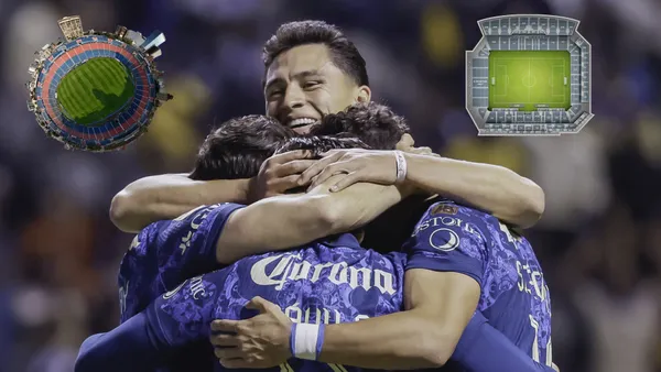 América celebrando el triunfo ante Puebla - Foto: X (@ClubAmerica)