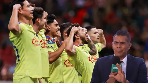 América festejando gol vs Chivas