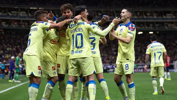 América festejo de gol Chivas