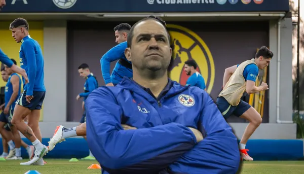 André Jardine en entrenamiento del América