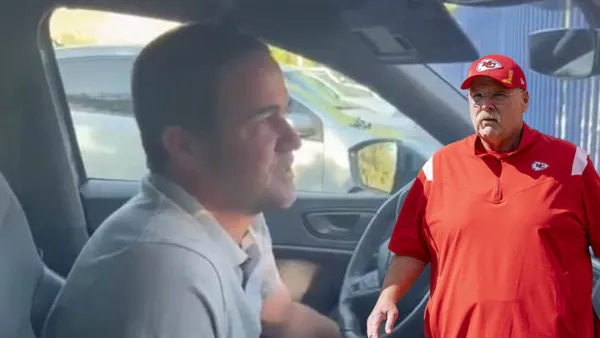 André Jardine en su auto - Foto: Captura de pantalla