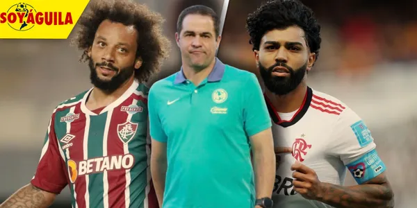 André Jardine, Marcelo y Gabigol (Fuente: MEXSPORT / ESPN)