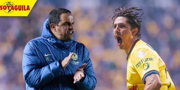 André Jardine y Alan Cervantes en el América (Fuente: MEXSPORT)