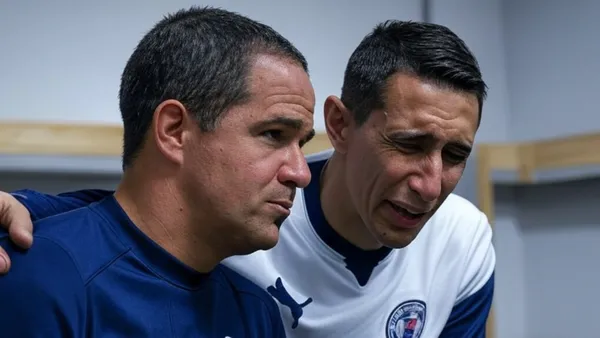 André Jardine y Ángel Di María (Foto: GROK)