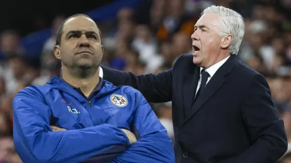 André Jardine y Carlo Ancelotti (Foto tomada de: MexSport/Real Madrid)