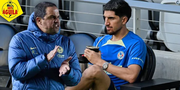 André Jardine y Diego Valdés en el América (Fuente: MEXSPORT)