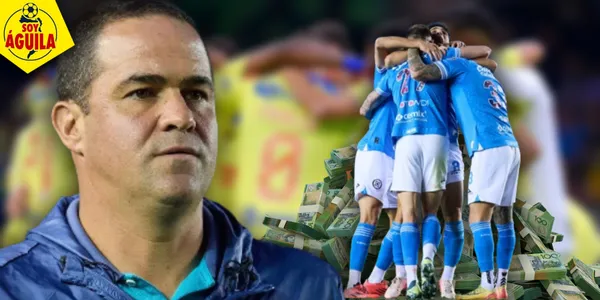 André Jardine y jugadores de Cruz Azul (Fuente: MEXSPORT)