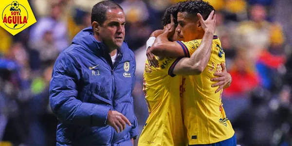 André Jardine y jugadores del América (Fuente: MEXSPORT)