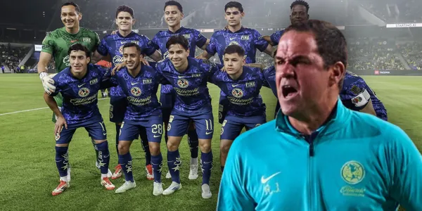 André Jardine y jugadores del América (Fuente: MEXSPORT)