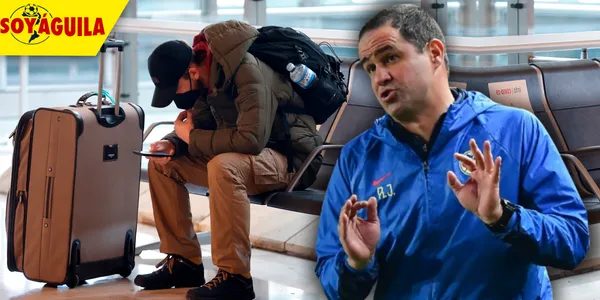 André Jardine y viajero (Fuente: MEXSPORT)