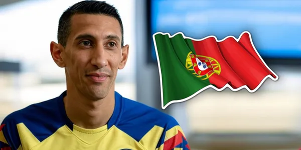 Ángel Di María con la playera del Club América (Foto: GROK)