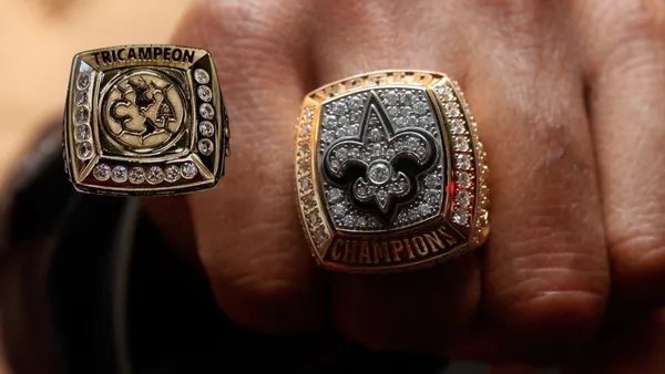 Anillo de campeón del Super Bowl de Saints - Foto: Getty