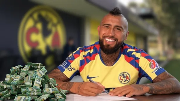 Arturo Vidal en el Club América (Foto: GROK)