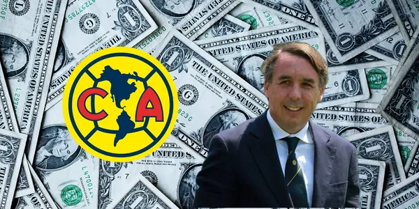 Azcárraga con dinero y logo del América/FOTO: Récord