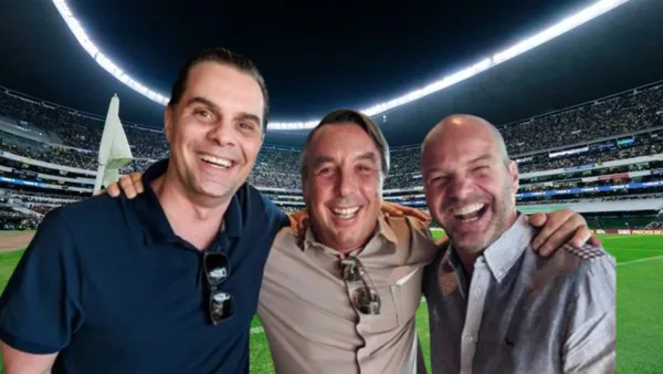 Azcárraga con Martinoli y Luis García