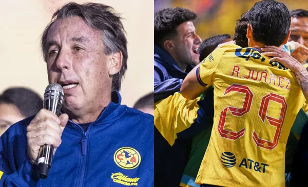 Azcárraga habla con el aficionado, a la derecha, América festeja título (Fuente: Mexsports)