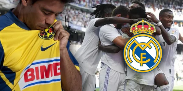 Besando la playera del América y gol del Real Madrid / Foto: MXSPORT y Goal
