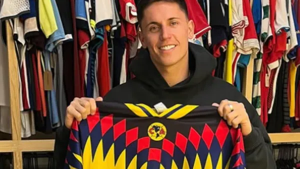 Brian Rodríguez y el clásico jersey del Club América - Foto: Captura de pantalla