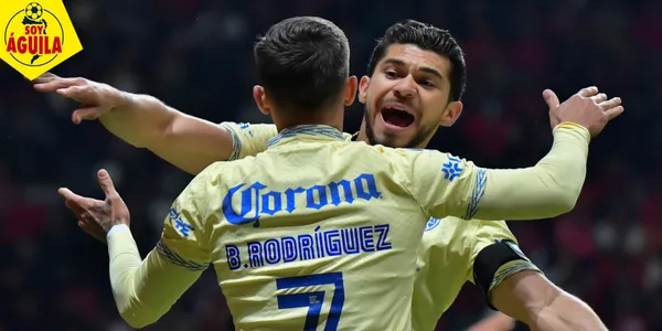 Brian Rodríguez y Henry Martín en el América (Fuente: MEXSPORT)