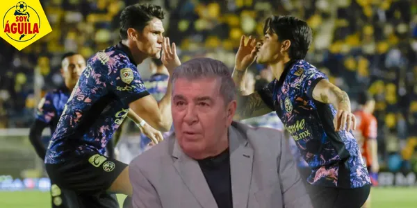 Carlos Reinoso y jugadores del América (Fuente: MEXSPORT)