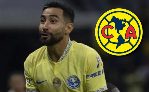 Celebrando un gol en América.