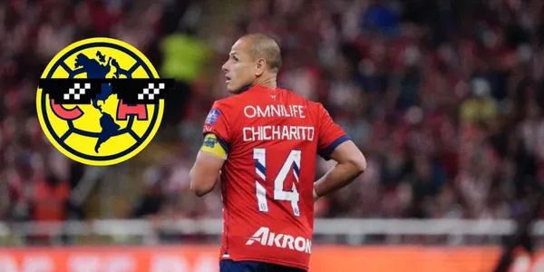 Chicharito con el logo de América con lentes/FOTO: X Chivas