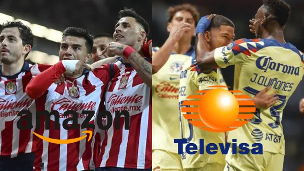 Chivas y América en Liga MX.