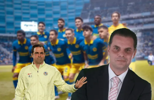 Christian Martinoli y a su lado, André Jardine/ Foto Club América.