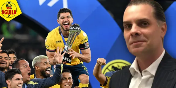 Christian Martinoli y el América campeón (Fuente: MEXSPORT)