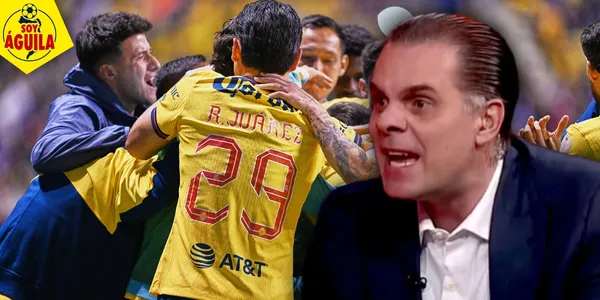 Christian Martinoli y jugadores del América (Fuente: MEXSPORT)