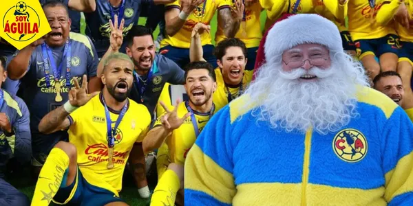 Club América festejando (Fuente: MEXSPORT)