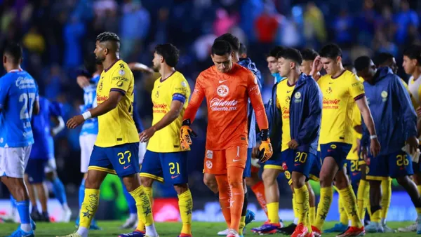 Club América tras un partido contra Cruz Azul - Foto: Imago