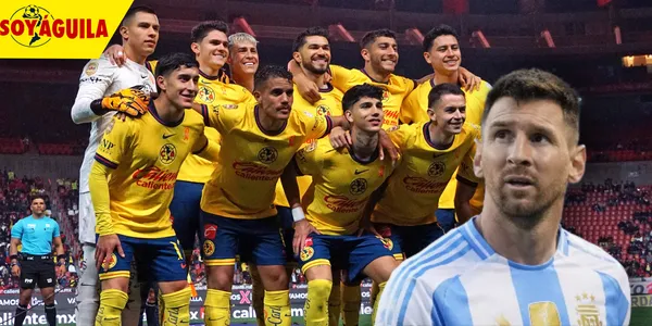 Club América y Lionel Messi (Fuente: MEXSPORT)