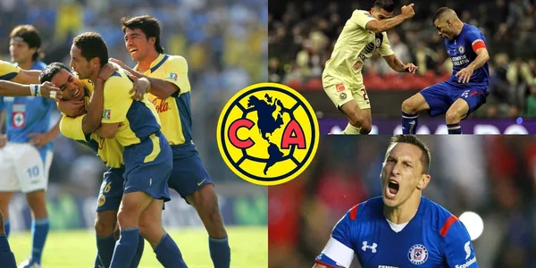 Con la de la azul temblaba al ver la del América y el presente le terminó por sonreír