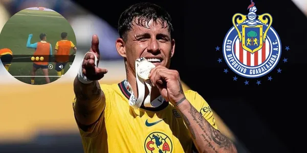 Cristian Calderón con el América (foto: Club América)