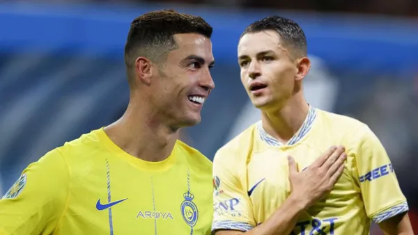 Cristiano Ronaldo y Álvaro Fidalgo