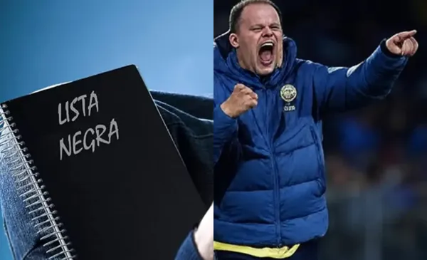 Cuaderno con el mensaje lista negra, a la derecha, Jardine grita (Fuente: Expansión y Gronk)