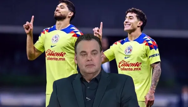David Faitelson con Henry Martín y Zendejas de fondo