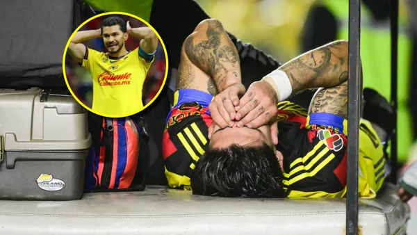 Dávila se toma el rostro al saber que su lesión no es una más.