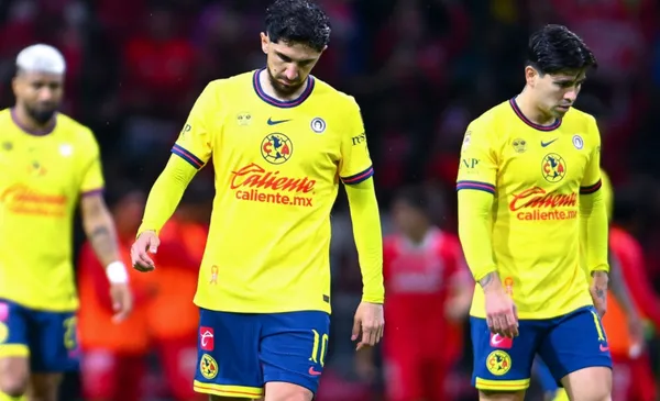 Diego Valdés sale derrotado en el partido de América vs Toluca (Fuente: Mexsports)